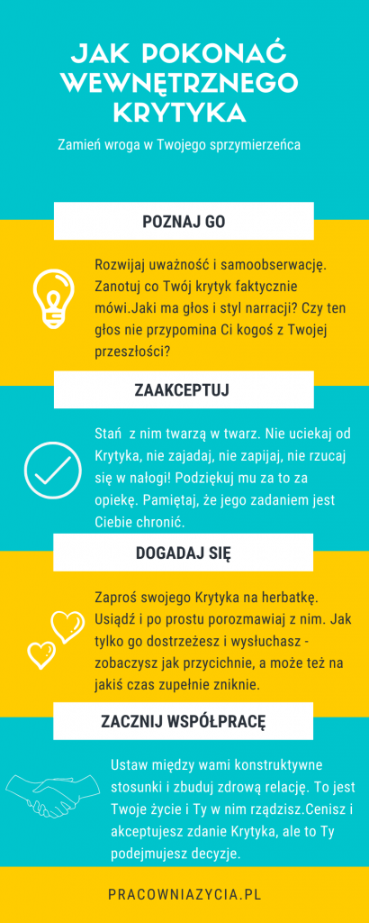 Jak pokonać wewnętrznego krytyka - 4 niezawodne sposoby