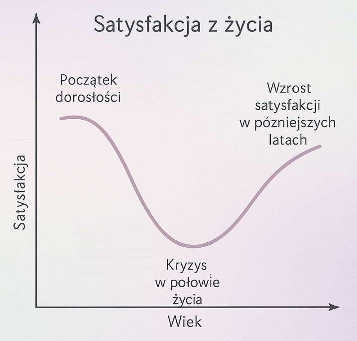 Satysfakcja z życia a wiek - Well-being U-Shaped over the Life Cycle
