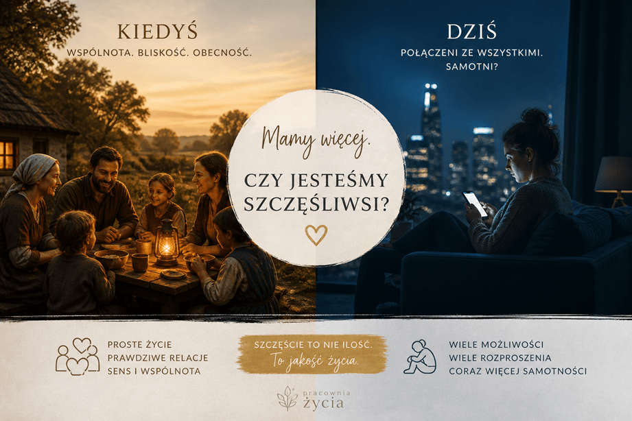 porównanie - szczęście kiedyś i dziś