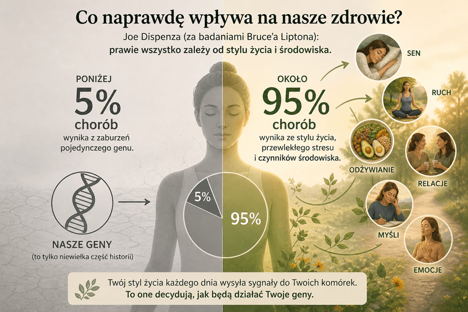 epigenetyka - co zależy od Ciebie, a co nie 95% / 5 %